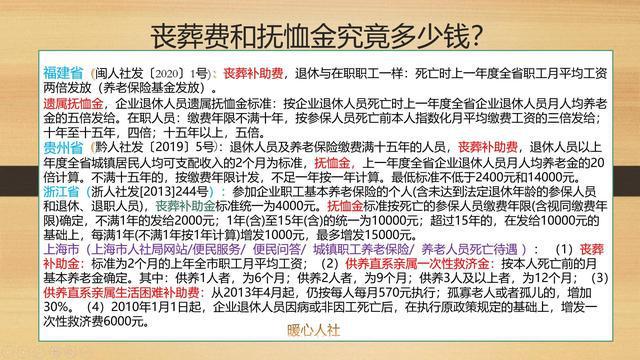 企業喪葬費撫恤金最新規定詳解及政策更新通知