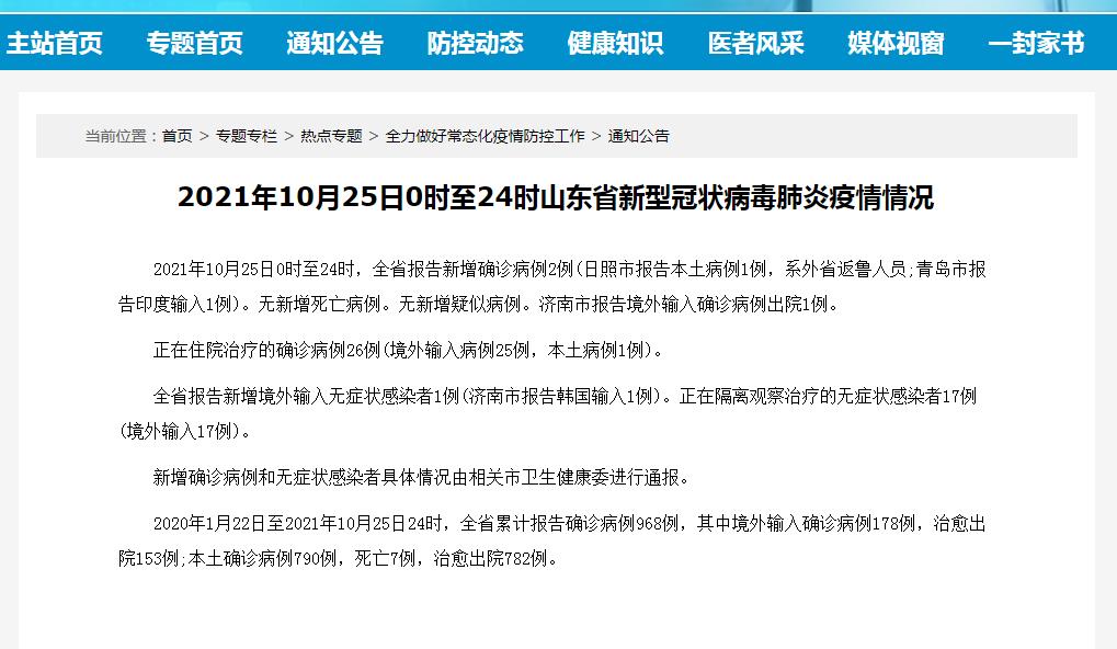 山東肺炎確診病例最新動(dòng)態(tài)更新