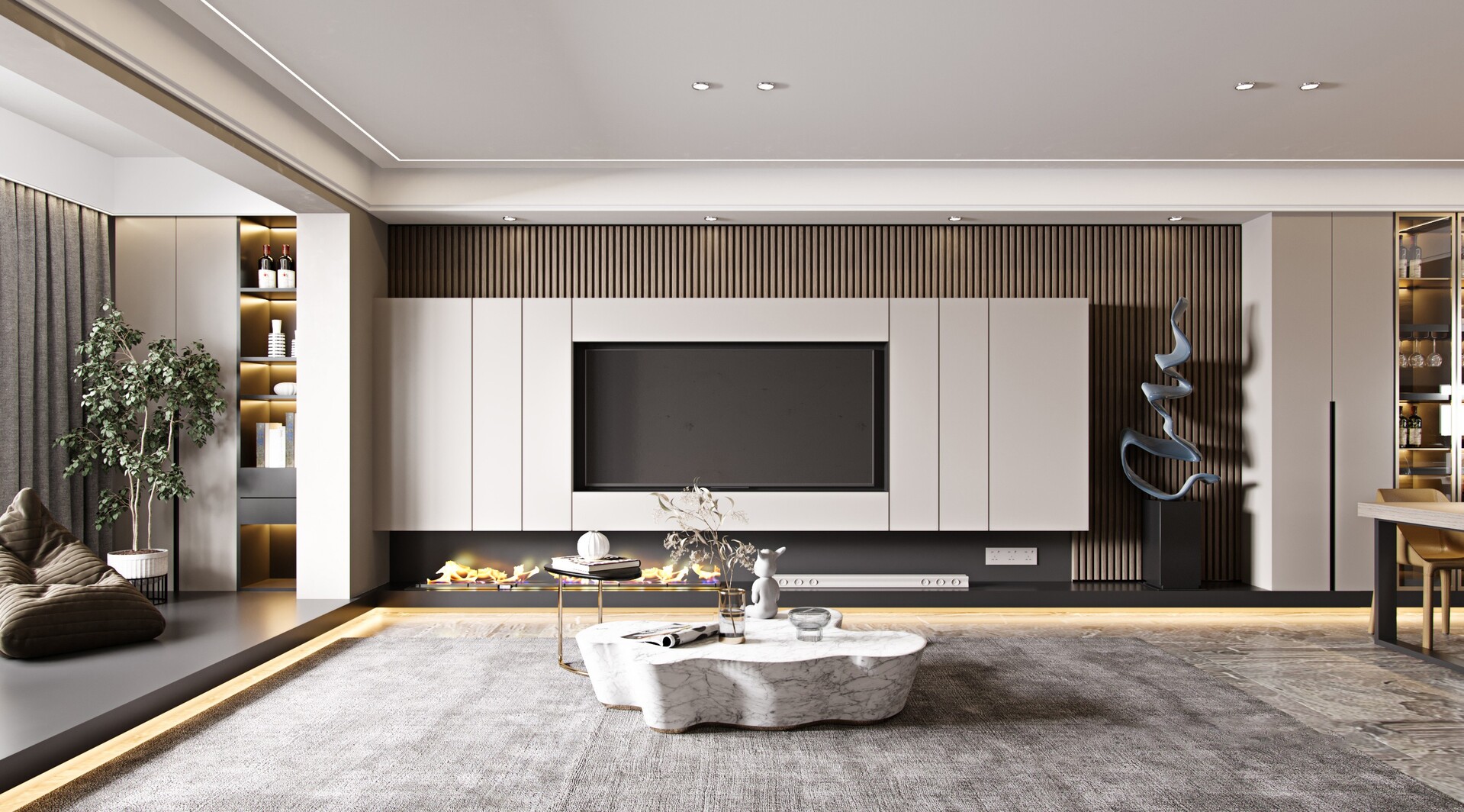 最新款影視墻設(shè)計,打造現(xiàn)代家庭娛樂中心新潮流