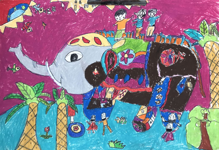 兒童繪畫比賽作品，未來科技繪畫盒體驗(yàn)報(bào)告摘要