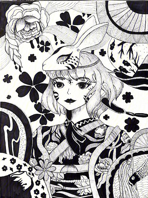 小紅書探索動漫黑白裝飾畫的獨特魅力