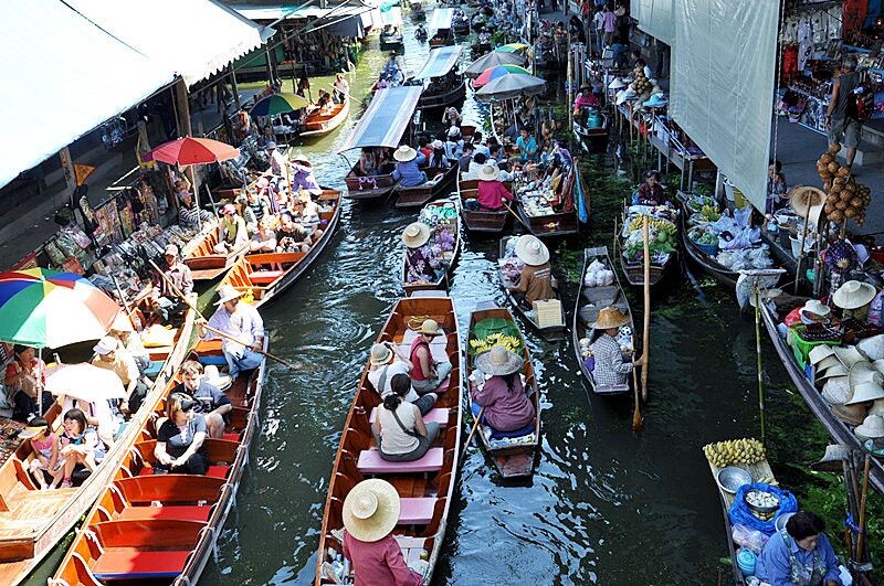 泰國曼谷水上市場，探尋內心平靜的旅程